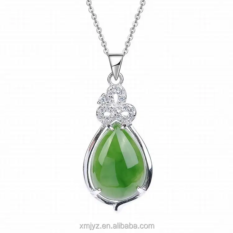 

S925 Silver Inlaid Jasper Pendant 1
