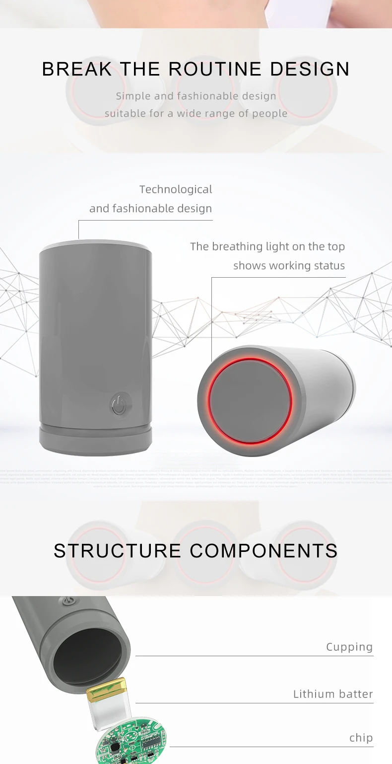2024 Best Selling Products Chinese Smart Vacuum Cupping Therapy Massager Portable Vacuum Therapy Suction Cupping with CE ROHS