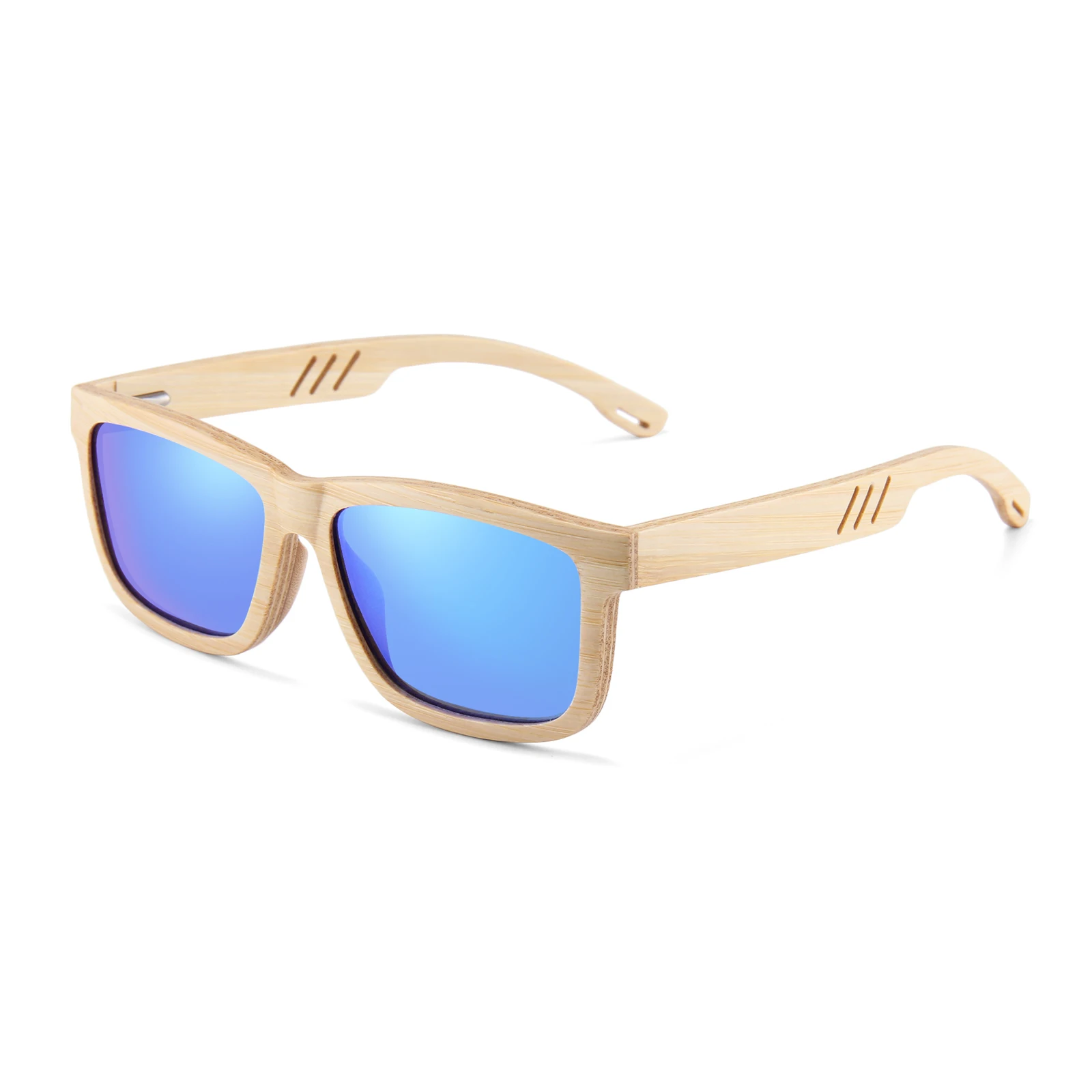 

unisex luxury full frame cat.3 shades skateboard bamboo cycle sun glasses polarized with logo, Multi colors