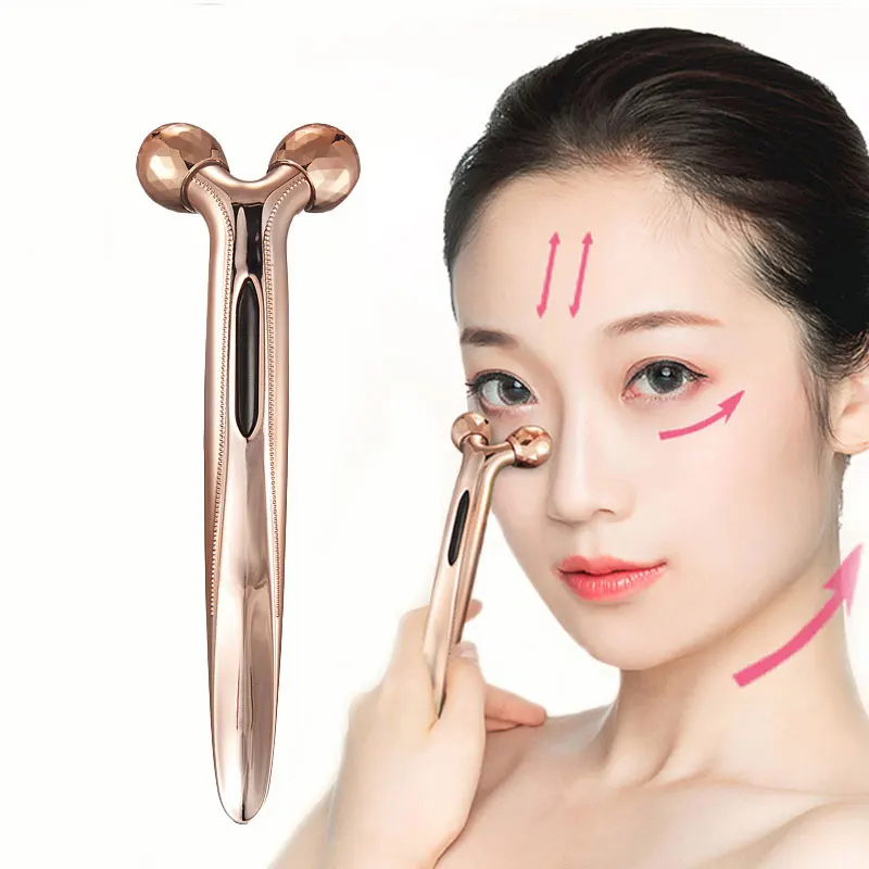 

Masaje Facial 2021Private Label Slimming Lifting Anti Wrinkle Y-shape 360 Degrees 3D face Massager Roller, As the picture below