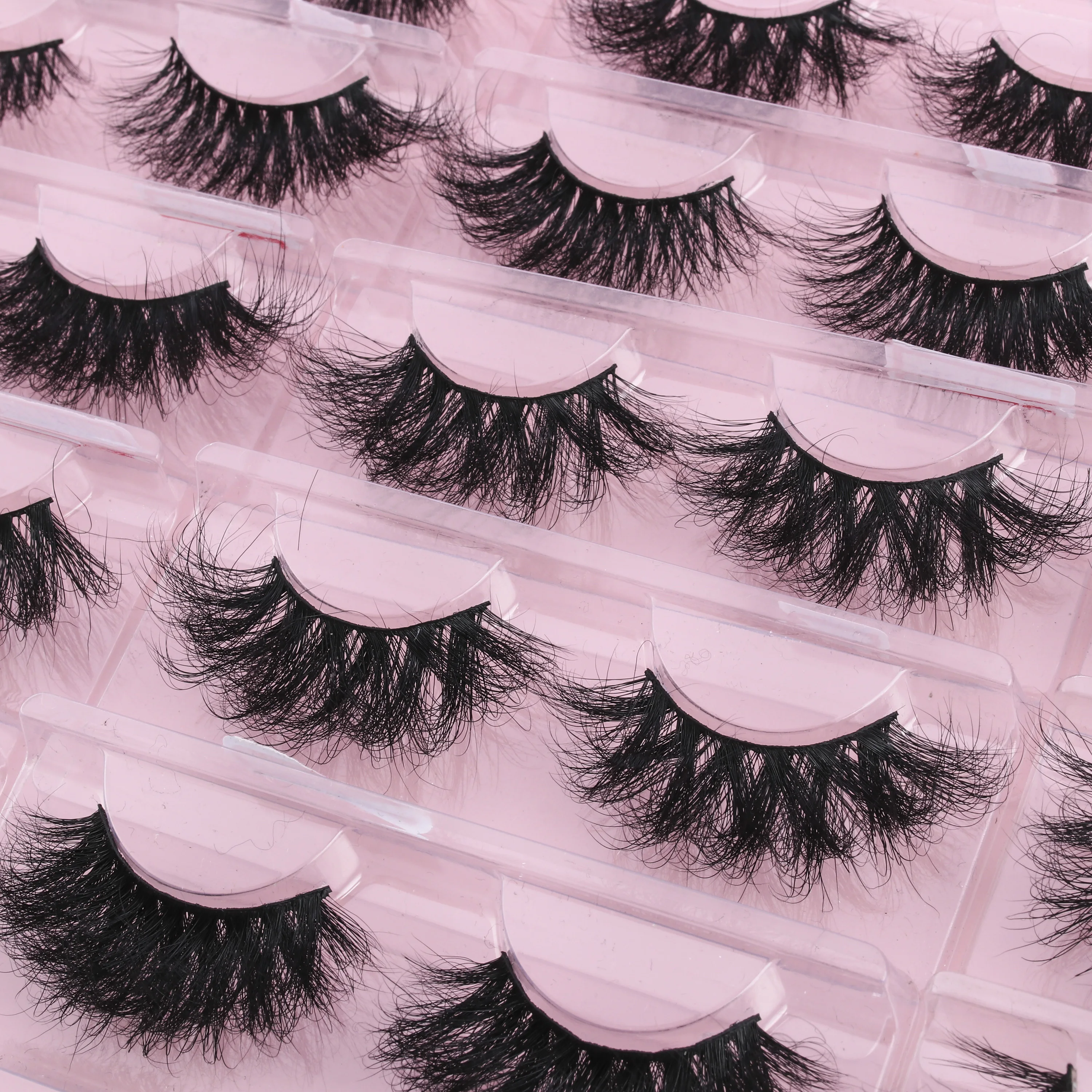 

Ready to ship Worldbeauty professional high quality mink lashes pack, Black