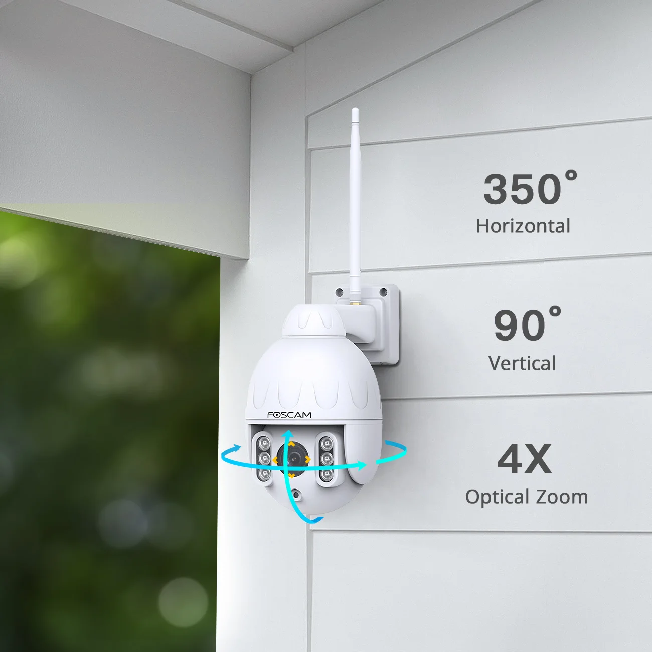 Foscam Sd2 Motion/sound/ai Human Detection Camara De Seguridad Ip P2p Ip Cc Camera Outdoor Dome