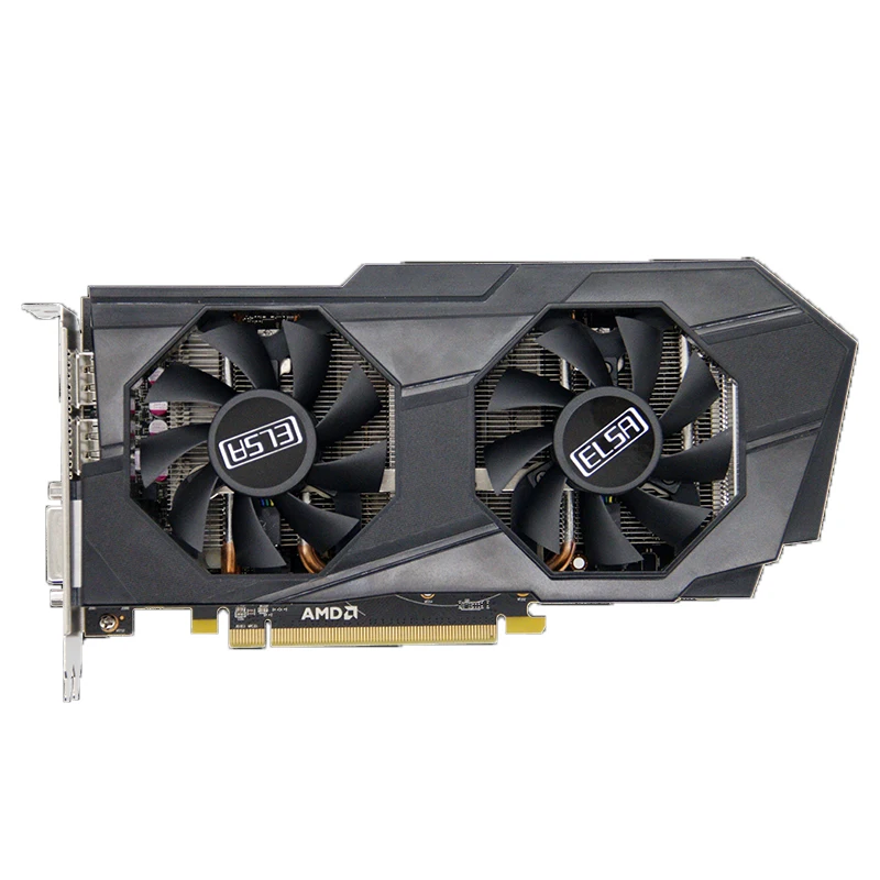 Wholesale Elsa Amd Rx580 8g Graphic Card With 8g/256bit Frequency  1284/7000mhz Gddr5 For Gaming Or Server - Buy Rx580 8g 8g/256bit Frequency  Graphic 
