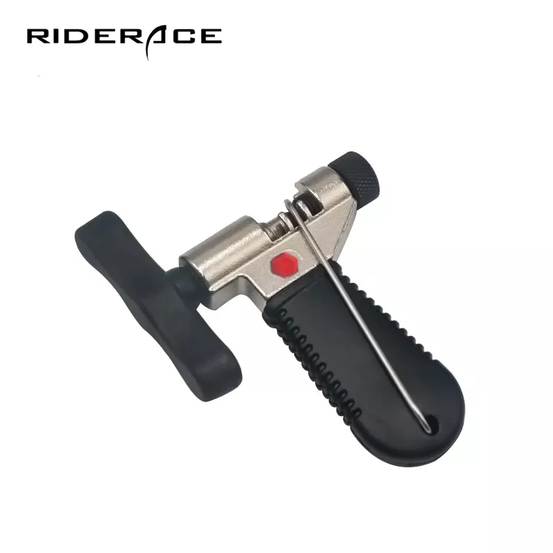 

Bicycle Chain Breaker Splitter Cutter Cycling Pin Service Tool W/H Link Hook & Spare Breaker Pin Bike Hand Repair Removal Tool, Silver+black