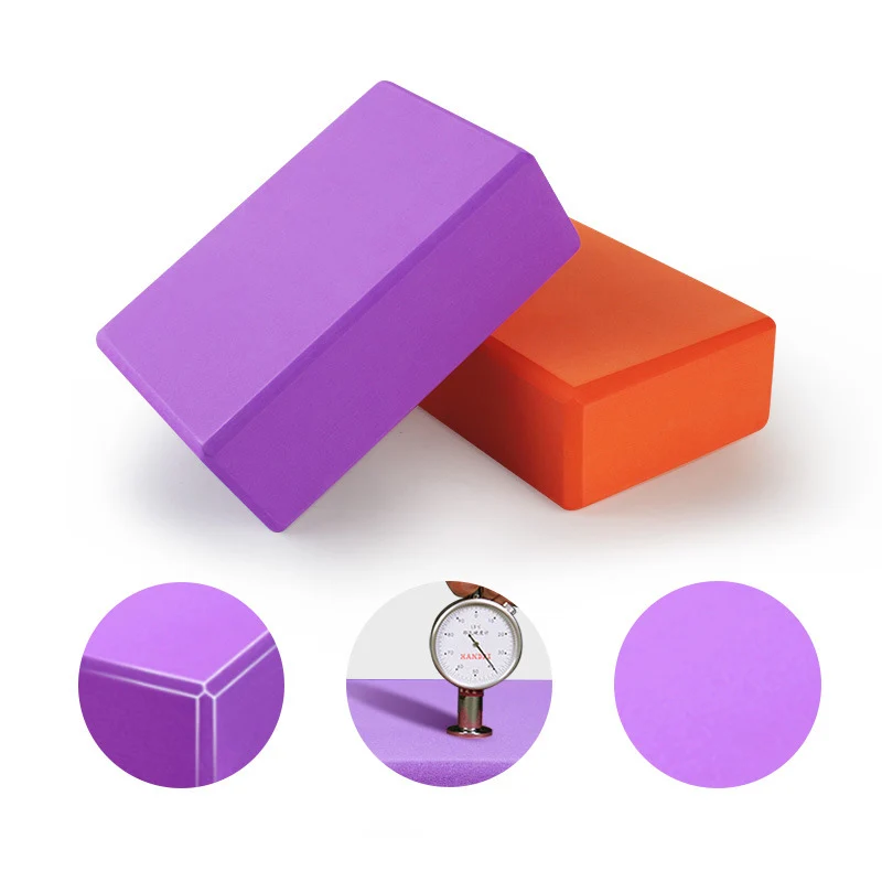 

Wholesale Eco Friendly Custom Printed Logo EVA Yoga Block, Red/blue/green/yellow/purple/pink or panton color