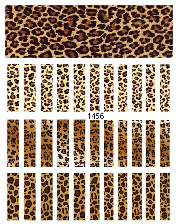 

wholesale joyful new autumn and winter leopard print nail stickers 3D striped nail stickers zebra print nail stickers