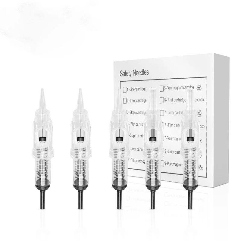 

20pcs Sterilized Disposable Eyebrow Tattoo Needle 600D-G Permanent Makeup Cartridge Needles for Permanent Makeup Pen