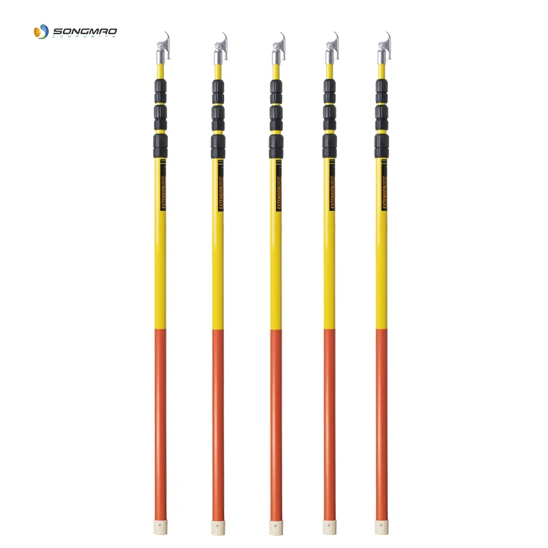 High Voltage Telescopic Triangle Fiberglass Hot Stick Manufacturers