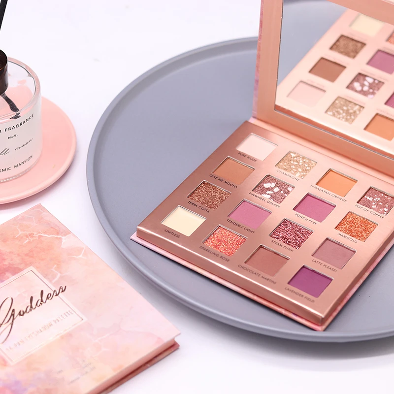 

Best favorable empty makeup palette private label! eyeshadow and blush container, your own design cosmetic package