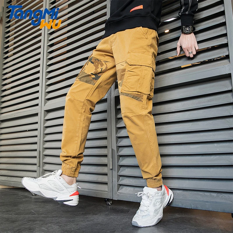 

TMW 2021 wholesale autumn men trousers 97%cotton casual pocket pantalones de hombre mens outdoor wear cargo pants streetwear