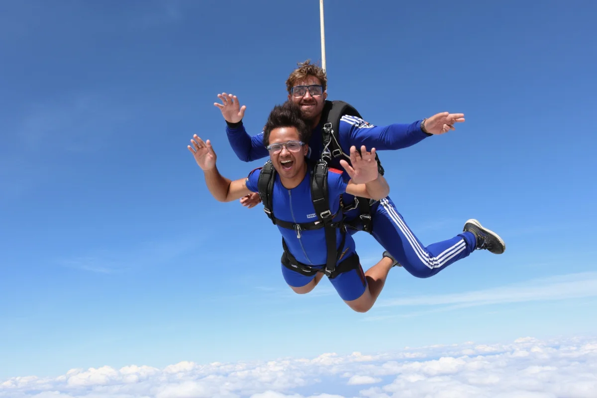 what does skydiving feel like
