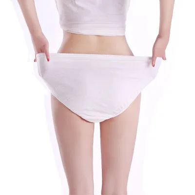 

VK102-Disposable, cotton, non-flourescent, portable ladies'underwear, White
