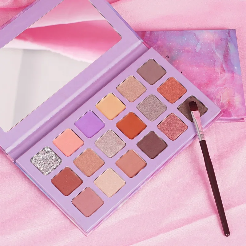 

Wholesale Make Your Own Makeup High Pigment Eye Shadow Glitter Custom Eyeshadow Palette