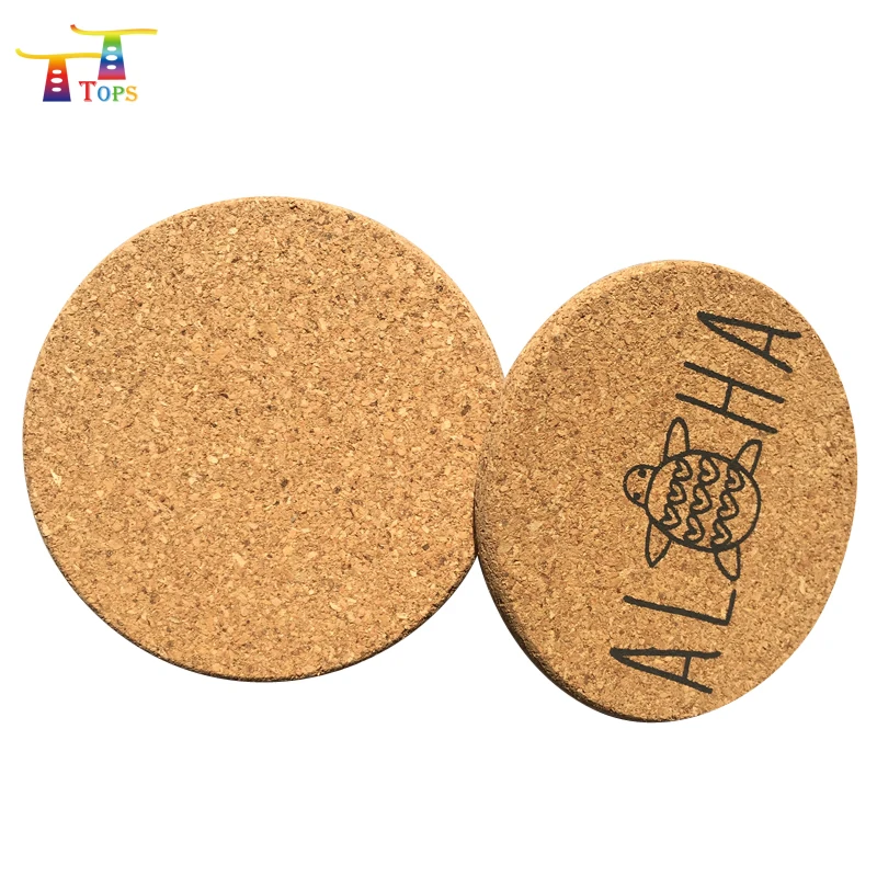 

Direct Manufacturer Promotional Gifts Round Wood Plate Metal Coaster Canadian Cork Coasters For Drinks, Cmyk or custom