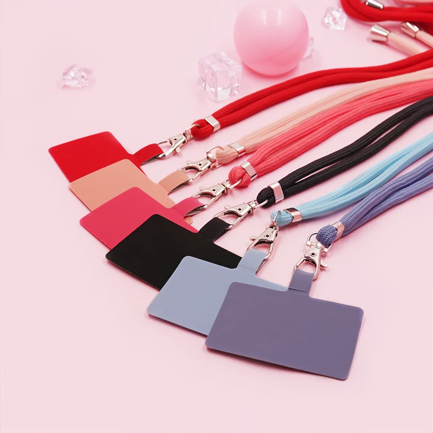 

Candy color card hanging for iphone 12 Case Adjust Detachable Anti-Lost Lanyard Strap Suitable for all types of modle, As picture