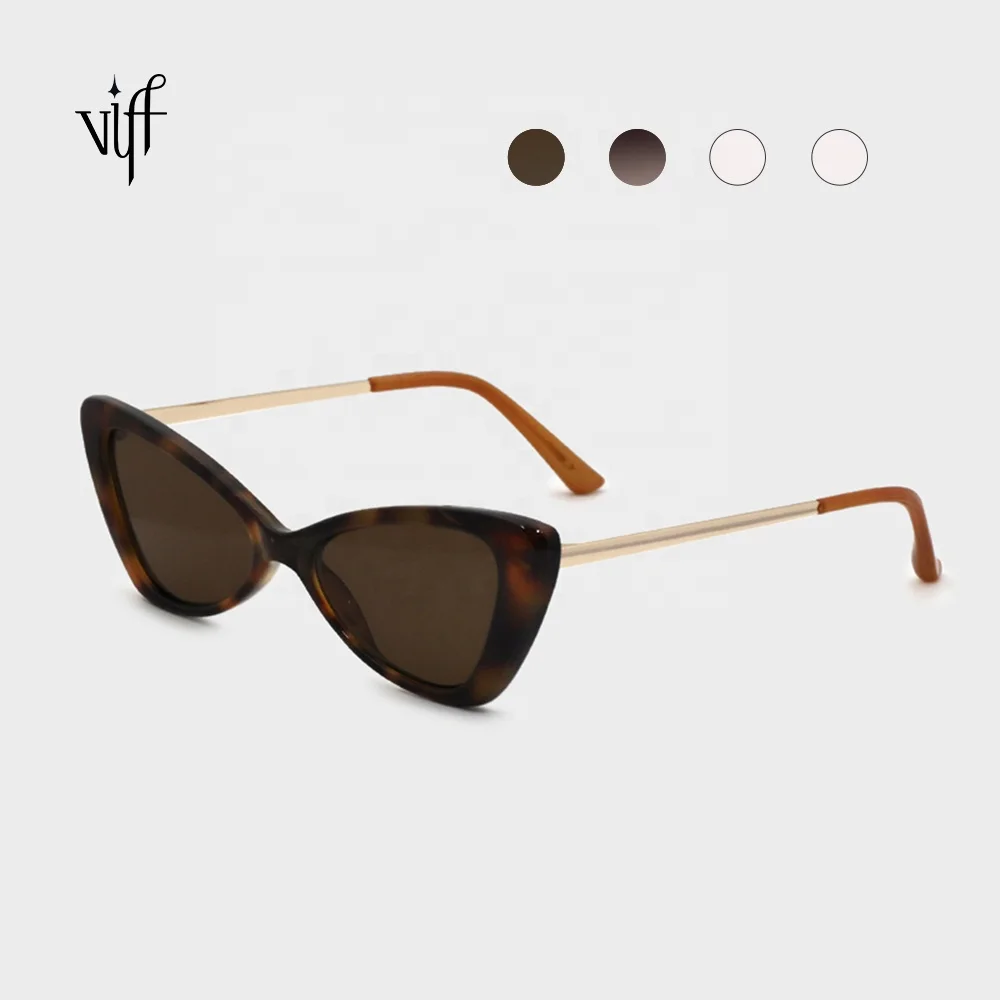 

VIFF Cateye Sunglasses HP19948A Custom Fashion Women Plastic Frame 2021 Popular Trendy Sunglasses
