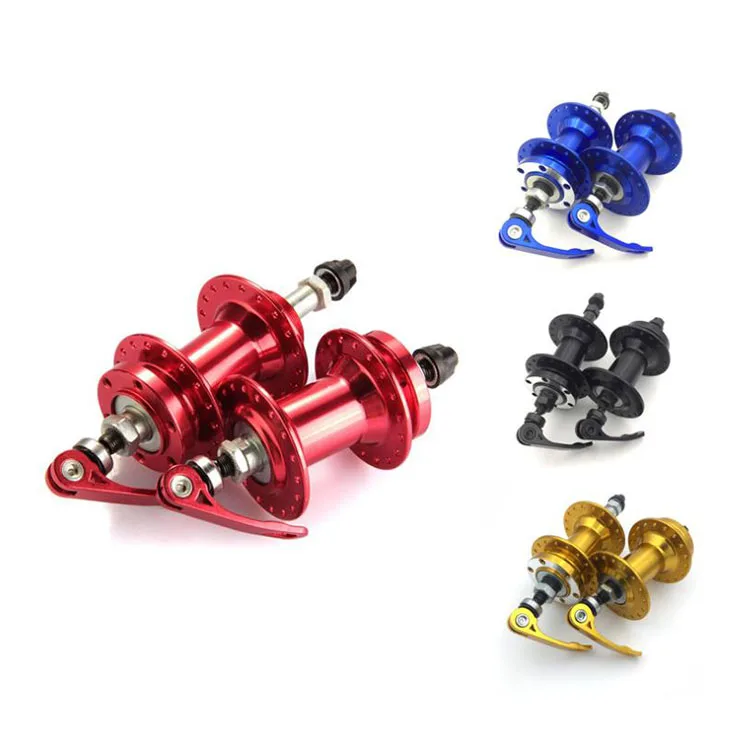 

Aluminum alloy mountain bike hubs with quick release disc brake bicyclehubs, Black/golden/red/blue