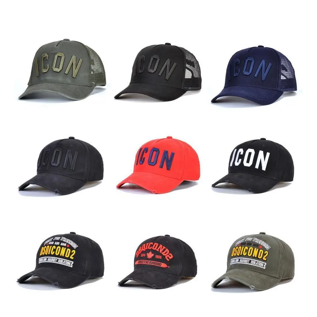 

Hot Sale Icon Mens Designer Hats Casquette D2 Luxury Embroidery Adjustable Icon Hat 2020 7 Color Behind Letter Cdac