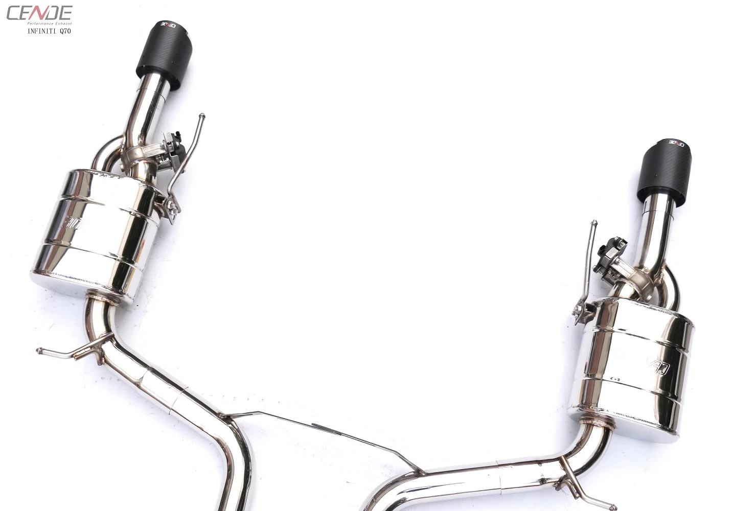 Active Sound Exhaust Pipe Carbon Fiber Tips System For Q70l Qx70