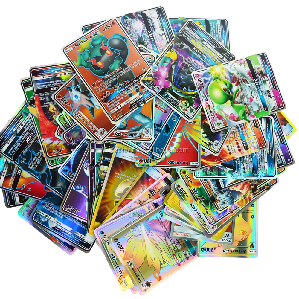 

Free Shipping for 120pcs Pokemon Card Pokemon GX Trainer English Card Game