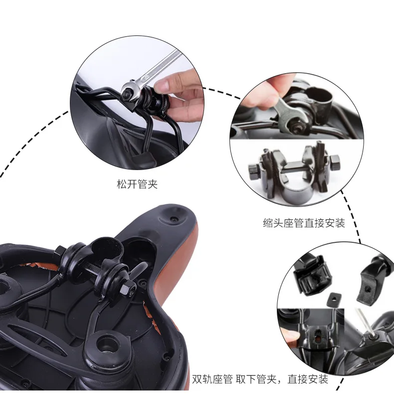 广泛的自行车座椅舒适柔软的记忆泡沫超大自行车座