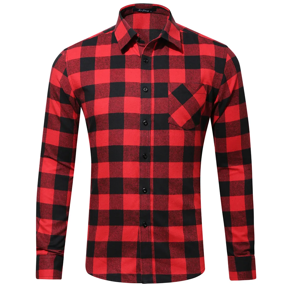 

Wholesale autumn high quality multi color 100% cotton new men long sleeve shirt casual design, As picture