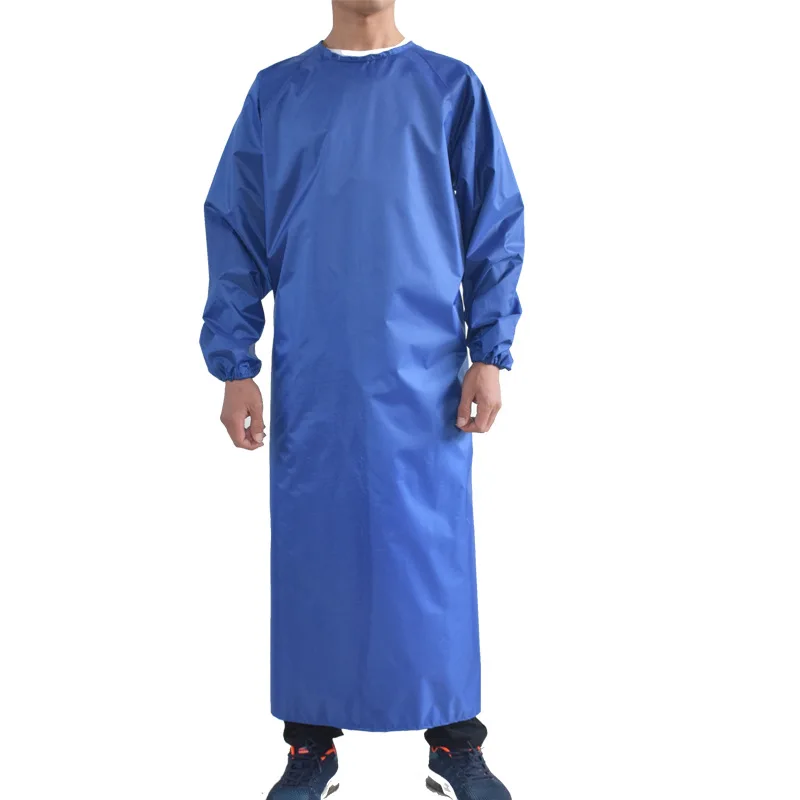 

Custom PVC Waterproof Long Sleeve Aprons For Industrial Fishing Reusable Full Body Apron With Sleeves