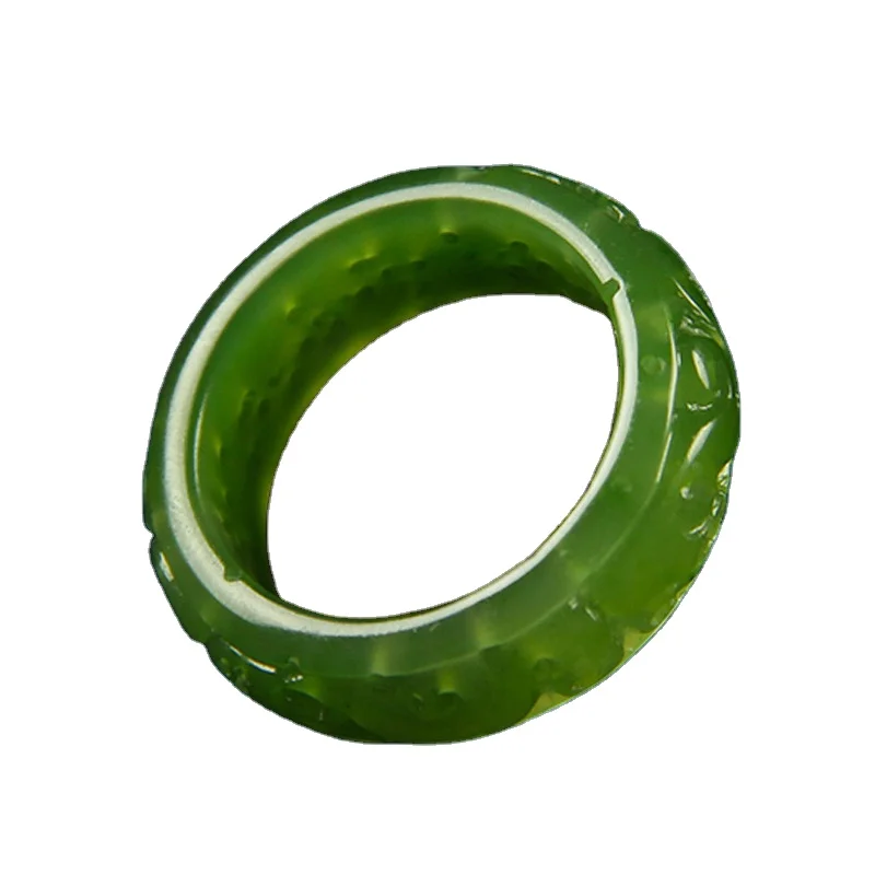 

Xinjiang Hetian Jade Jasper Ring Men'S Female Jade Ring Natural Jade Finger Ring Factory Direct Sales