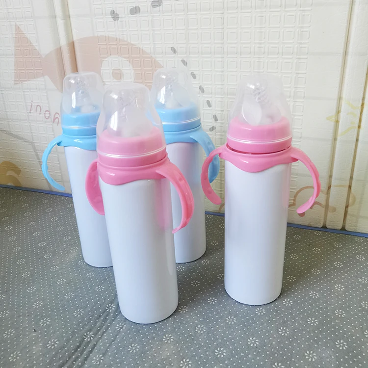 

Wholesale 8oz Sublimation Blanks Tumbler Kids Feeding Milk Bottle Baby Bottle Double Walled Vacuum Tumbler