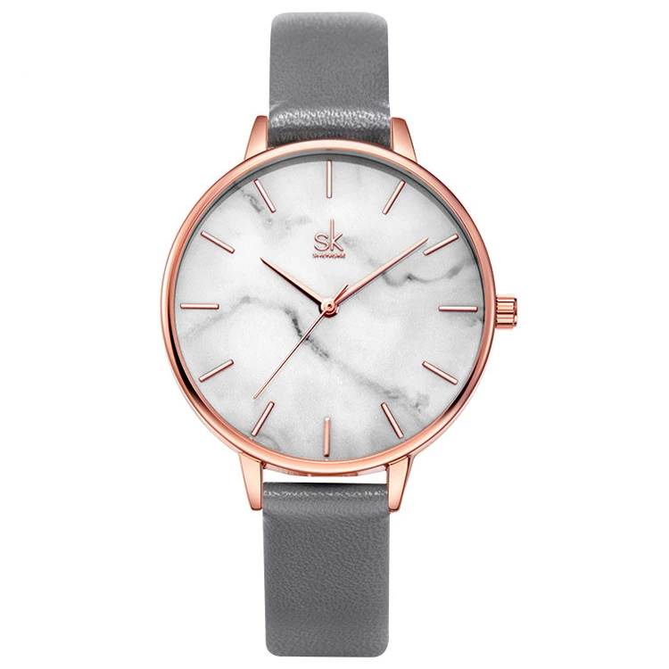 

Shengke Marble Dial Design Fashion Lady Watches Female Waterproof Quartz Watch Luxury Women Wristwatch Relogio Feminino K0137L