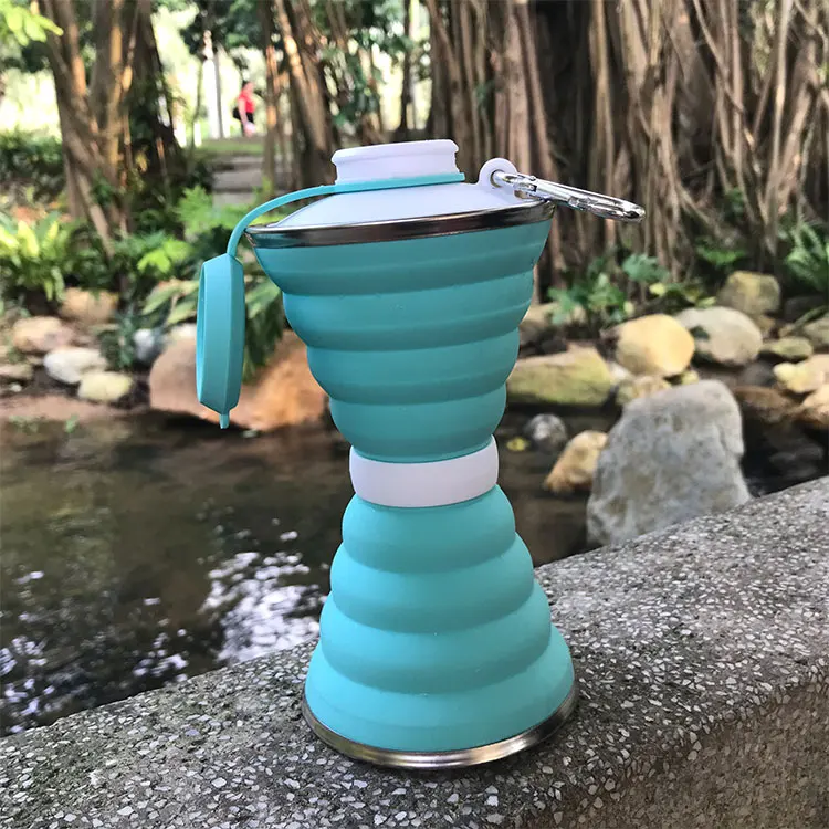 

OEM private label 500ml silicone BPA free PREMIUM SPORT GYM WATER BOTTLE 17oz, Green/red/blue/black/orange