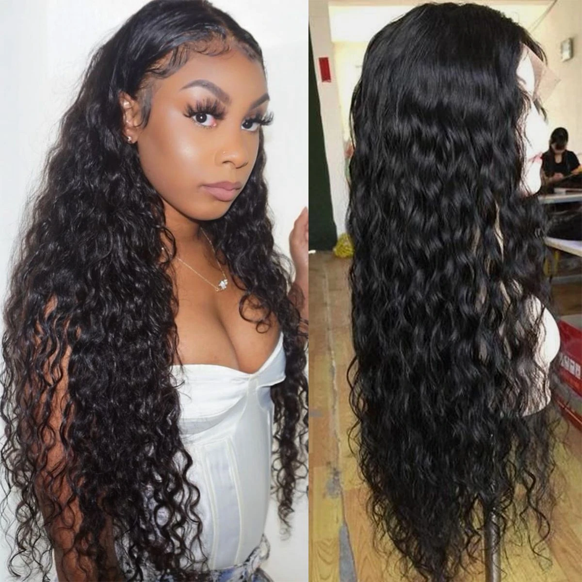 

Wholesale Cheap Brazilian Hair HD Lace Wigs, Full Lace Wig With Baby Hair, Virginck Brazilian Human Hair Wigs For Black Women