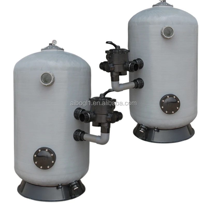 Water Sand Filter Aibo Swimming Pool Water Treatment Filter Sand Cylinder Equipment Side Out