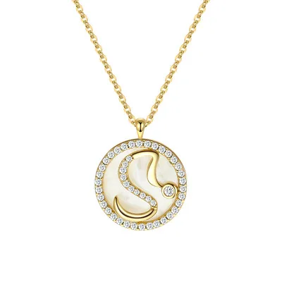 

New Design 26 Letter Necklace Gold Plated With Charm Bling CZ Necklace For Women Gifts Jewelry, Gold,silver
