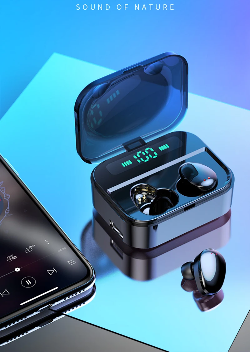 tws true wireless earbuds with power bank