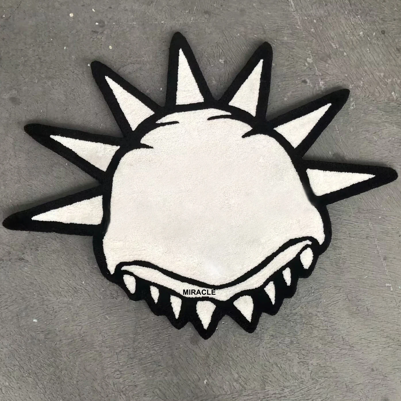 Unique Kids Sun-shaped Rugs Mat Funny Custom Area Kids Round Floor Area Rugs for Living Room