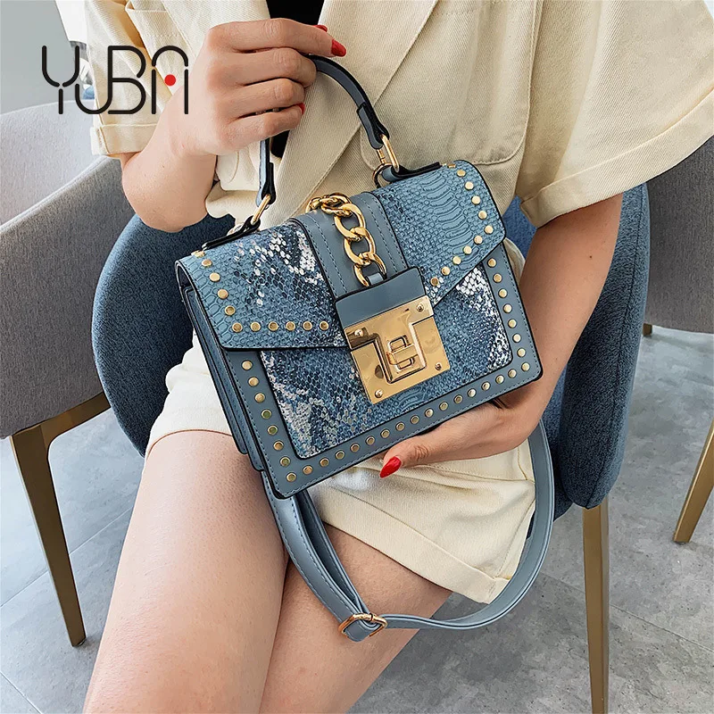 

Creative Snakeskin Style Small Square Bag Lady Pu Sequined Cross-body Bag Sequin Purses and HandbagsDesigner, Customize made