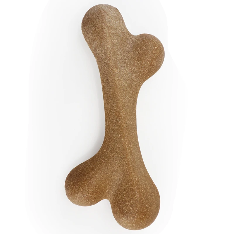 
Wholesale Pet Molar Toys Nylon Dog Bone Toys Indestructible Dog Teething Toy Bamboo Wood Bone Shape Dog Chew Bones 