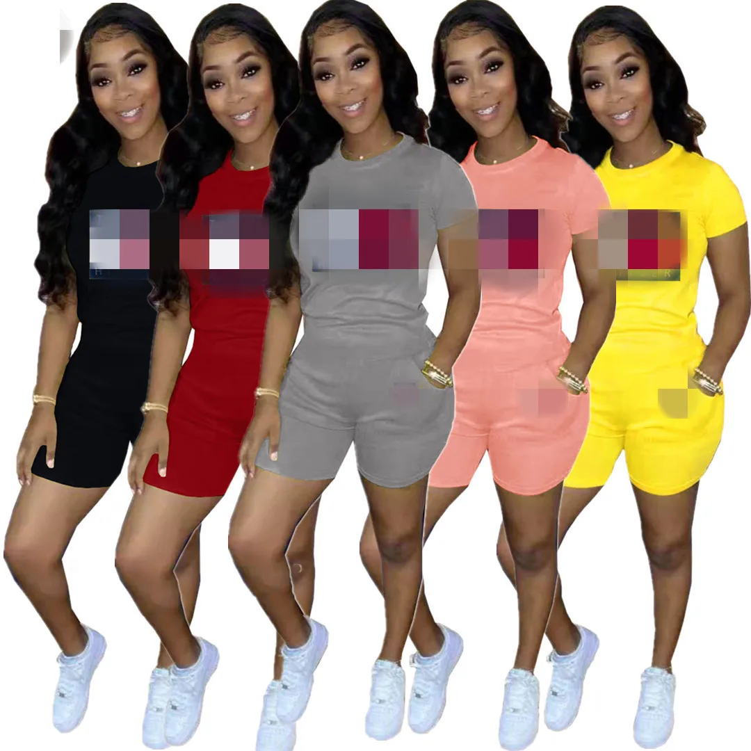 

Amazon's new women sexy solid color offset sports suit with pockets