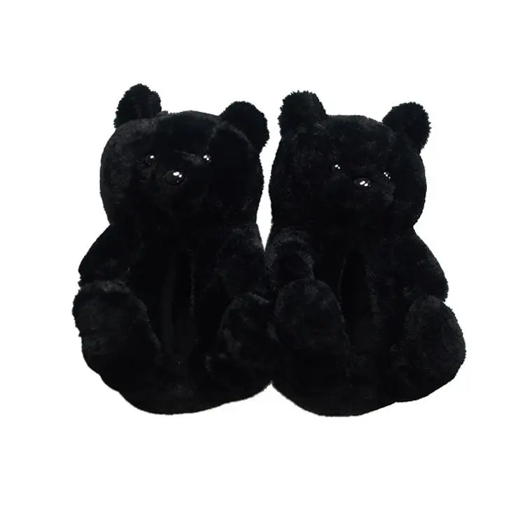 

Fluffy Warm Teddy Bear New Color Christmas Gift Animal Winter House Slippers Teddy Bear Slippers, Picture
