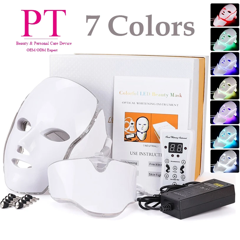 

Free Sample 3 Colors Led Phototherapy Beauty Mask PDT Led Facial Machine Light Up Therapy Led Face Mask
