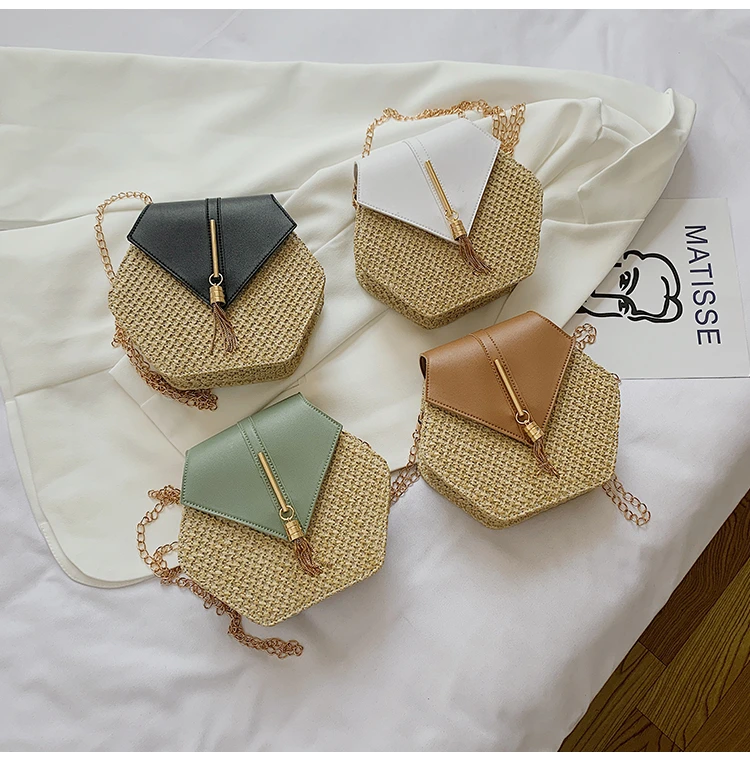 

Kenbo 2020 New Arrival Style Handbag Handmade Woven Beach Circle Shoulder Bags Women Handbags Ladies