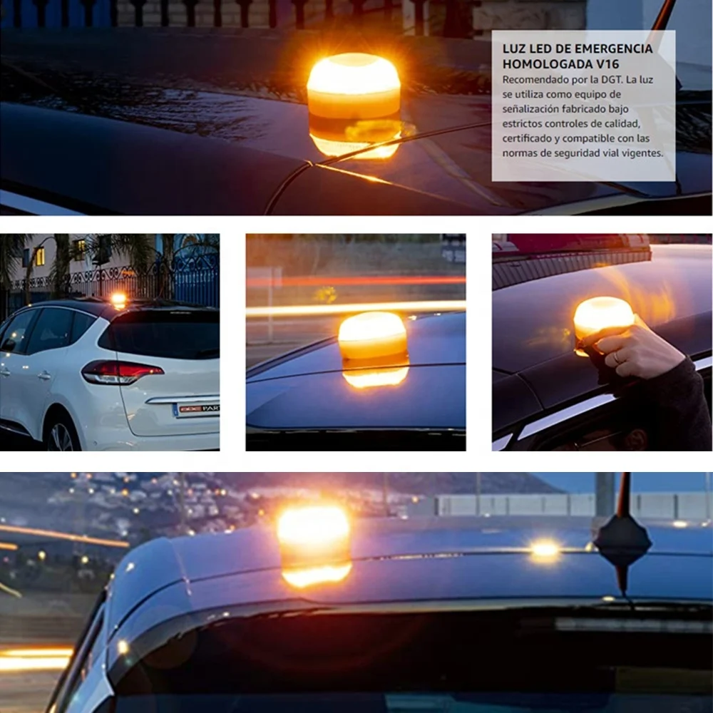 

Handheld V16 Certified Car Emergency Lantern Strobe Led Warning Lights For Emergency Vehicle