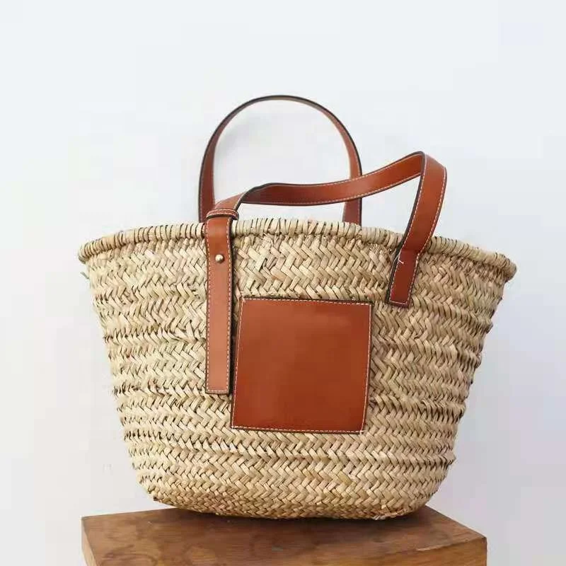 

2022 new fashion ladies bag paper tote bags Summer Beach bags Trendy Designer straw raffia women handbags, More