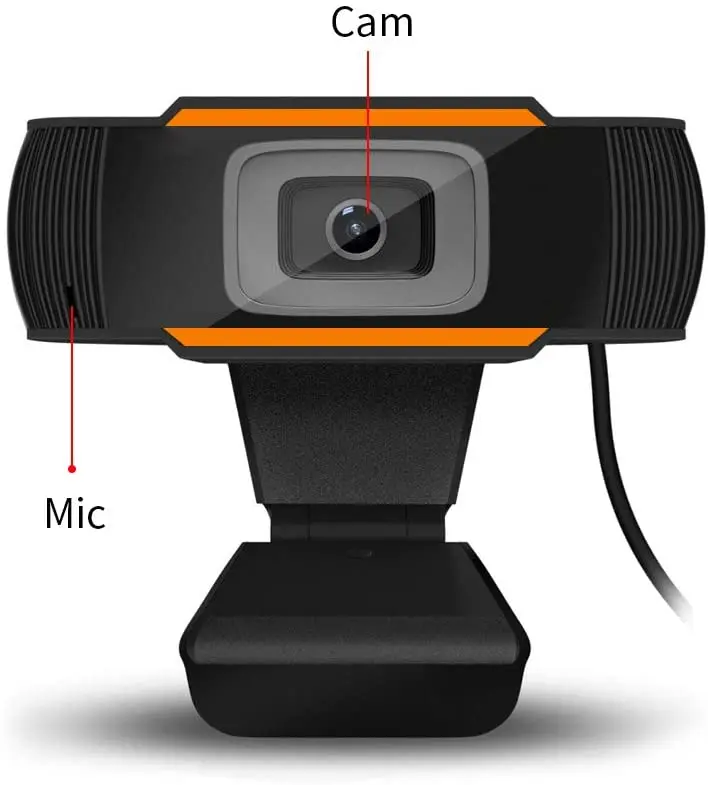 720P Built in Mic Webcam Ultra HD Webcam for Video Conferencing Streaming USB Camera with Speaker