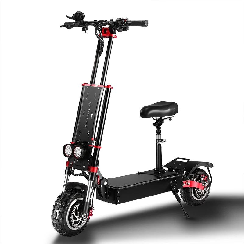 

S4 11 inch 38AH battery 5600W dual drive engine off-road scooter adult folding electric scooter entertainment