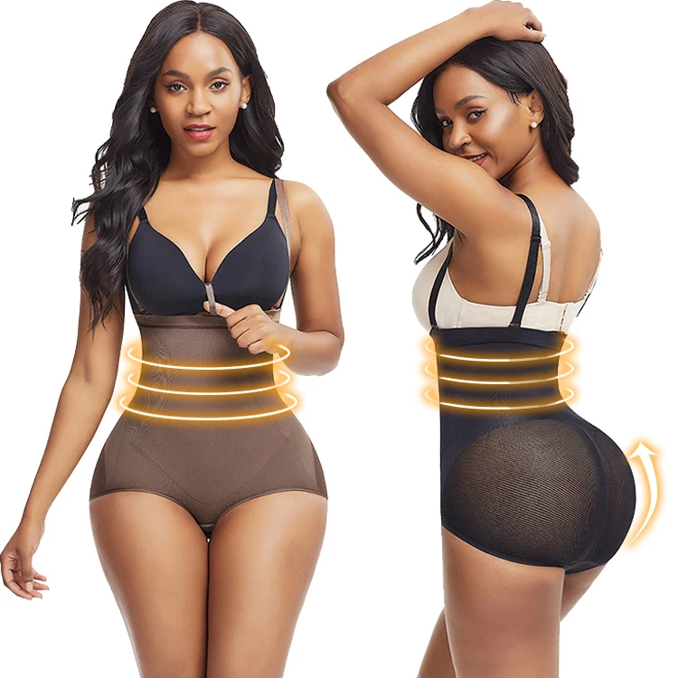 

Dropshipping Women Tummy Control Plus Size Panties Seamless Body Shaper Ladies, As shown;custom is ok