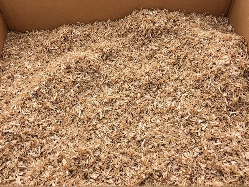 Fluffy shredded cardboard bedding for worm compost bin