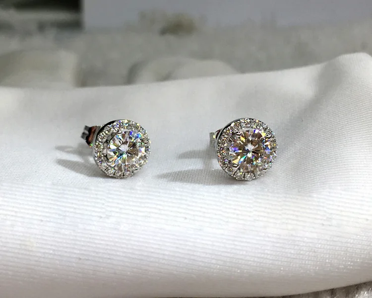 

GOLD&SILVER Island S925 Silver Color Earring for Women Fine Jewelry Bizuteria Diamond Gemstone Orecchini Kolczyki China Supplier