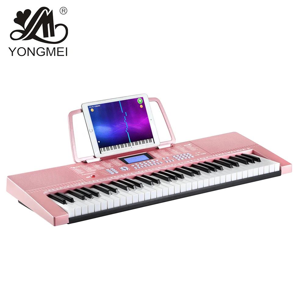 
Factory price slim flexible piano keyboard 61 keys 